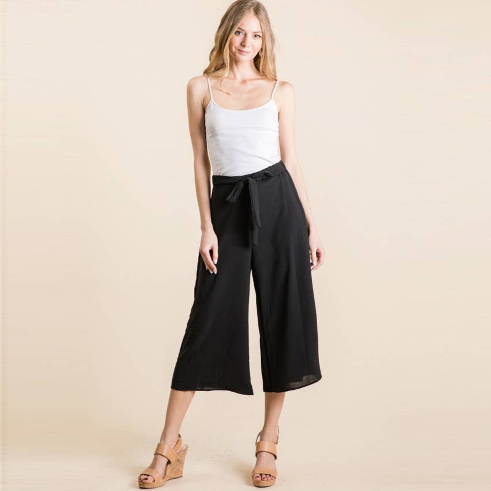 NEW Black effortless culottes